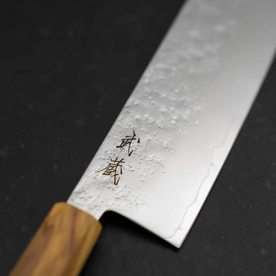 Nakiri AUS-8 Nashiji Olivenholz Griff 165mm - Image 3