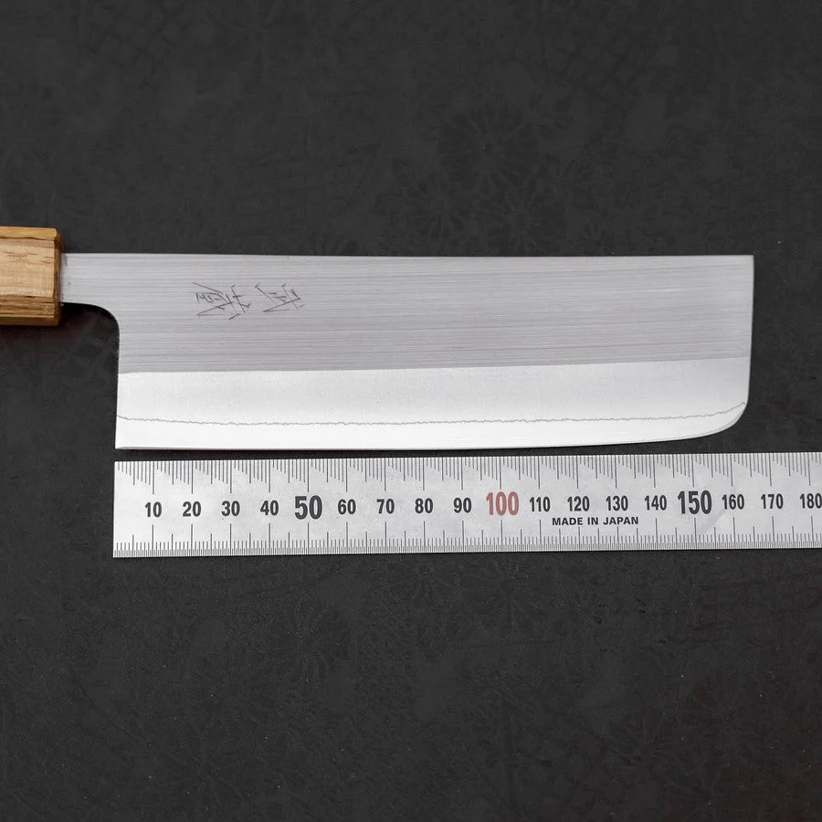 Nakiri AUS-8 Poliert Eichenholz Griff 165mm - Image 7