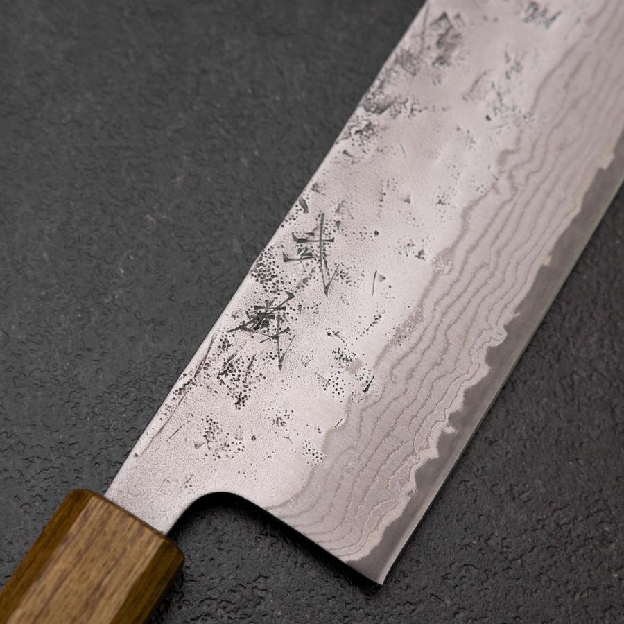 Nakiri AUS-8 Nashiji Damast Kirschholz Griff 160mm - Image 3
