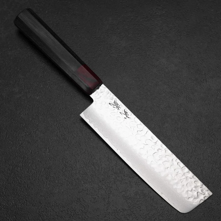 Nakiri AUS-8 Tsuchime Damast Pakka Griff 165mm