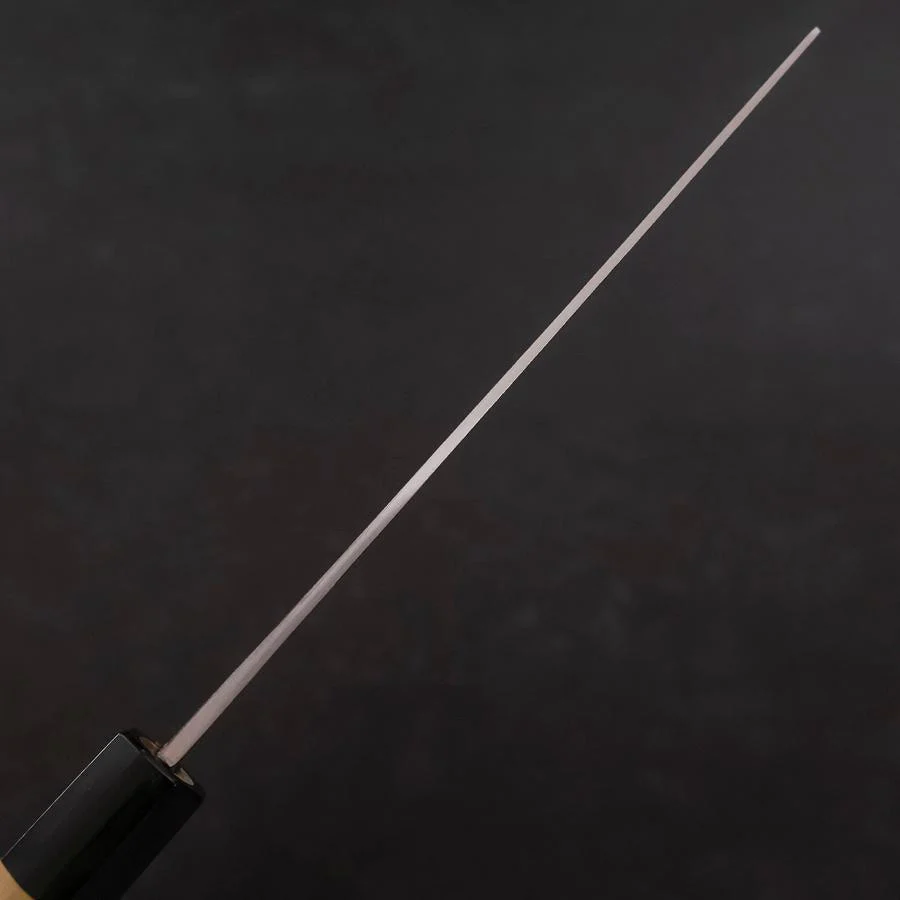Nakiri Blue Steel #1 Edelstahlummantelung Kurouchi Büffelhorn und Magnolienholz Griff 165mm - Image 5
