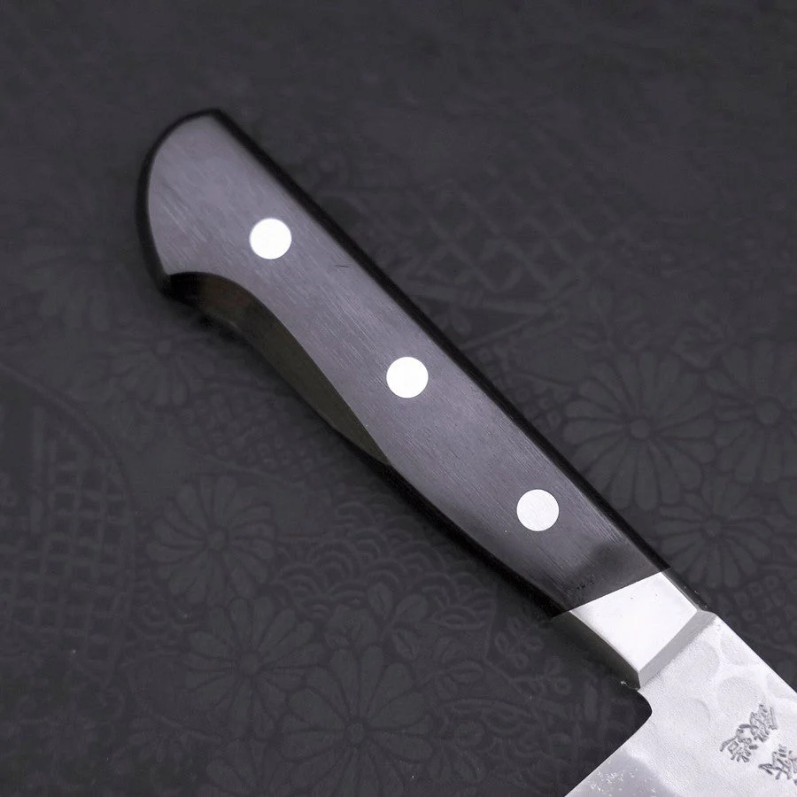 Nakiri Blue Steel #2 Edelstahlummantelung Tsuchime Westlicher Griff 165mm - Image 6