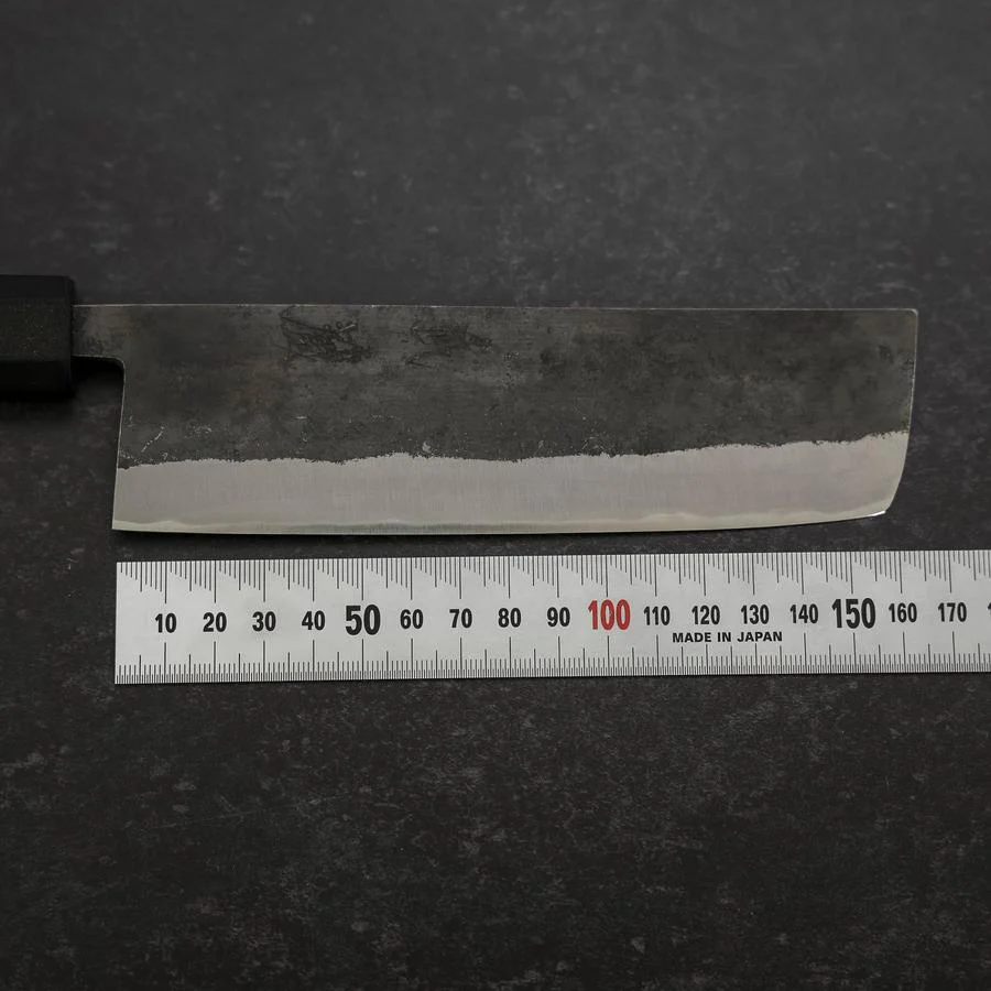 Nakiri Blue Steel #2 Edelstahlummantelung Kurouchi Anti-Rutsch Griff 165mm - Image 7