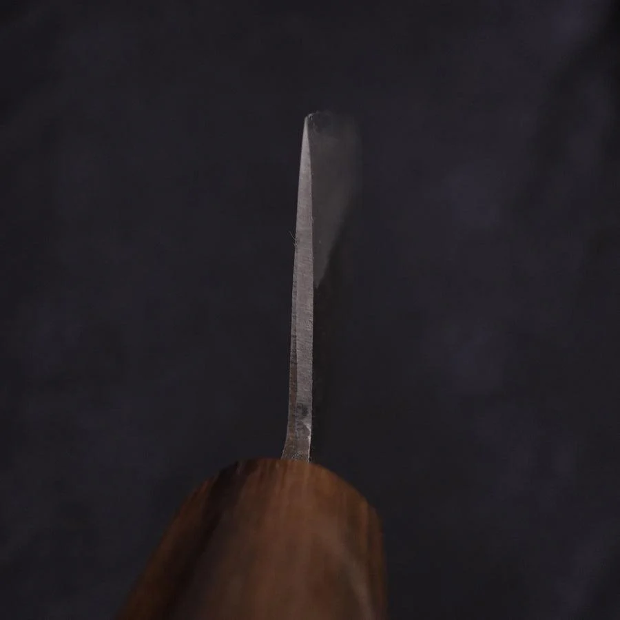 Nakiri Blue Steel #2 Edelstahlummantelung Kurouchi Rosen- und Walnussholz Griff 165mm - Image 4