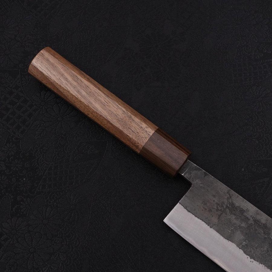 Nakiri Blue Steel #2 Edelstahlummantelung Kurouchi Rosen- und Walnussholz Griff 165mm - Image 6