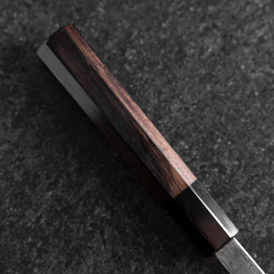 Nakiri Blue Steel #2 Kurouchi Büffelhorn und Ebenholz Griff 165mm - Image 6
