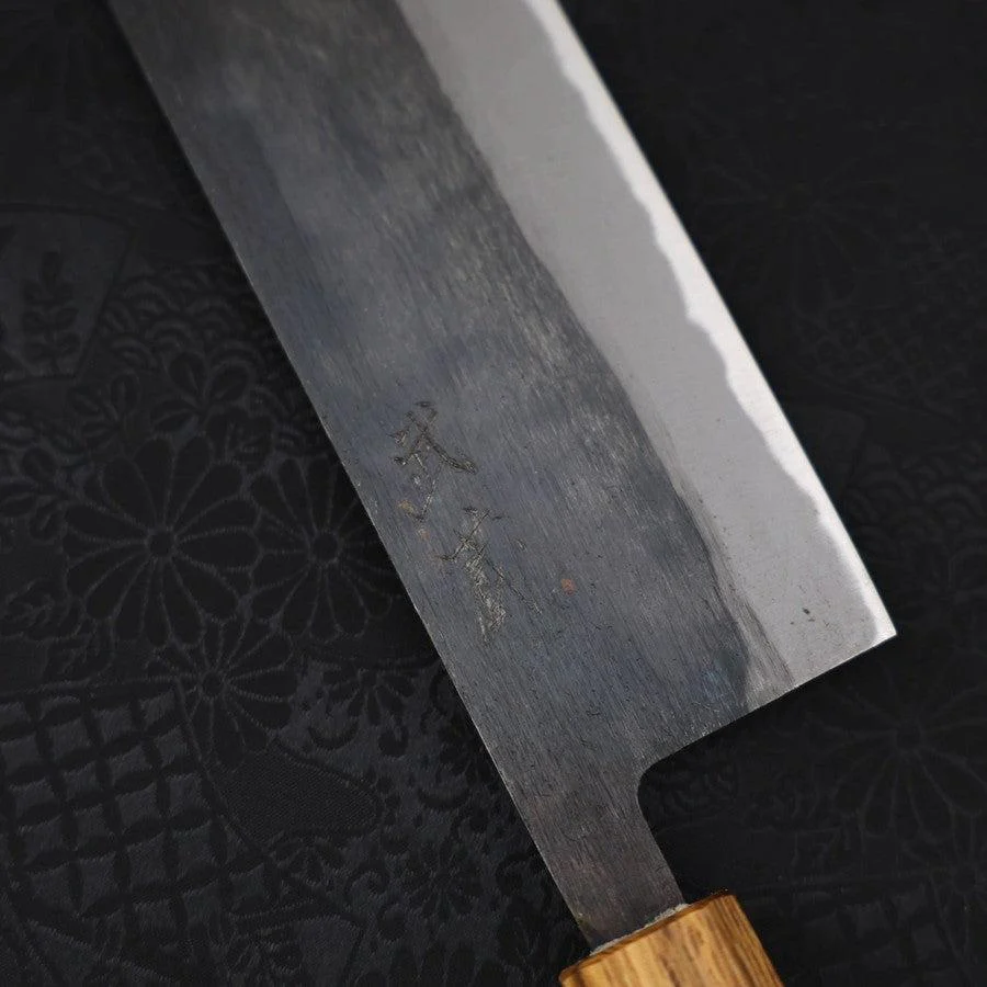 Nakiri Blue Steel #2 Kurouchi Eichenholz Griff 165mm - Image 3