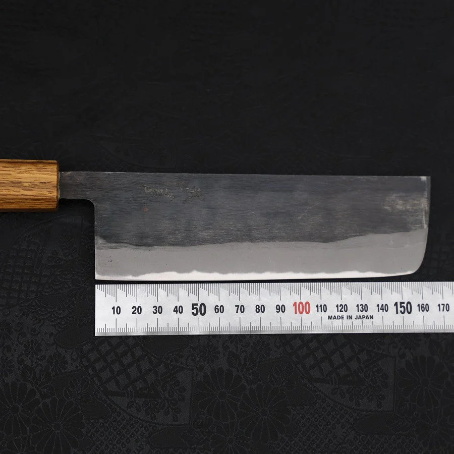 Nakiri Blue Steel #2 Kurouchi Eichenholz Griff 165mm - Image 7