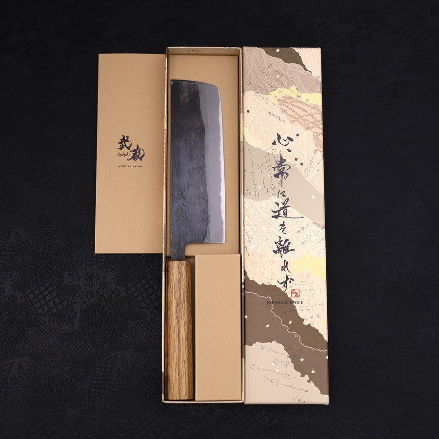 Nakiri Blue Steel #2 Kurouchi Eichenholz Griff 165mm - Image 8