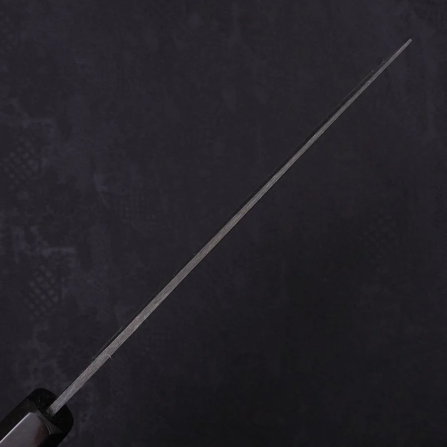 Nakiri Blue Steel #2 Kurouchi Chokin "Fischender Kappa - Ruhend" Büffelhorn und Ebenholz Griff 165mm - Image 6