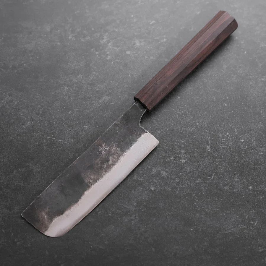 Nakiri Blue Steel #2 Kurouchi Ebenholz Griff 120mm - Image 2
