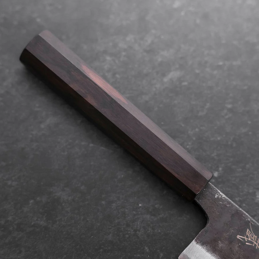 Nakiri Blue Steel #2 Kurouchi Ebenholz Griff 120mm - Image 6