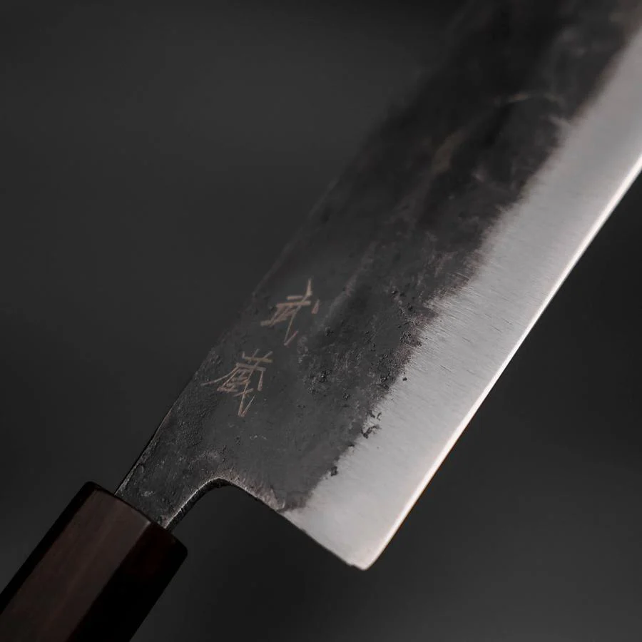 Nakiri Blue Steel #2 Kurouchi Ebenholz Griff 170mm - Image 3