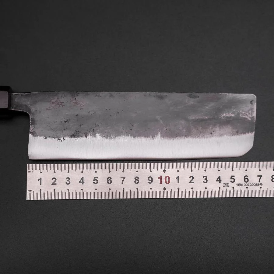 Nakiri Blue Steel #2 Kurouchi Ebenholz Griff 170mm - Image 7