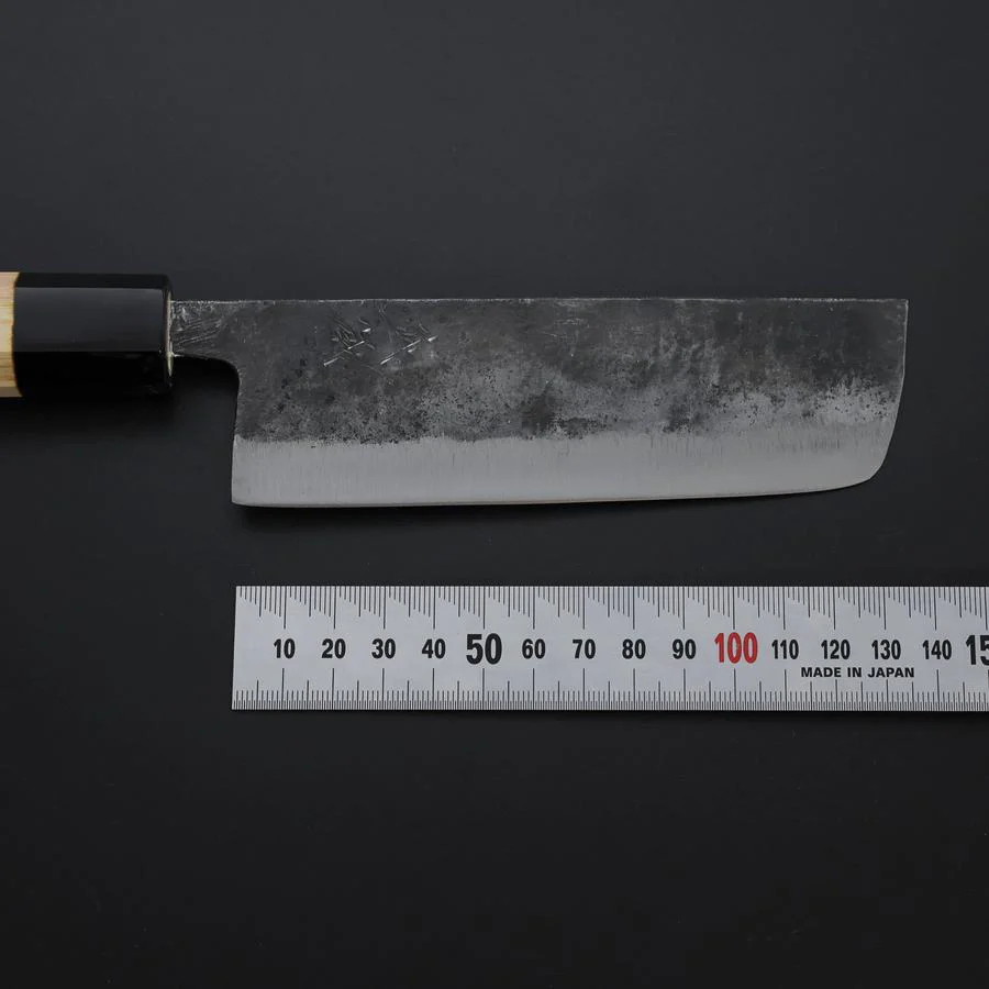 Nakiri Blue Steel #2 Kurouchi Hinoki Griff 135mm - Image 6