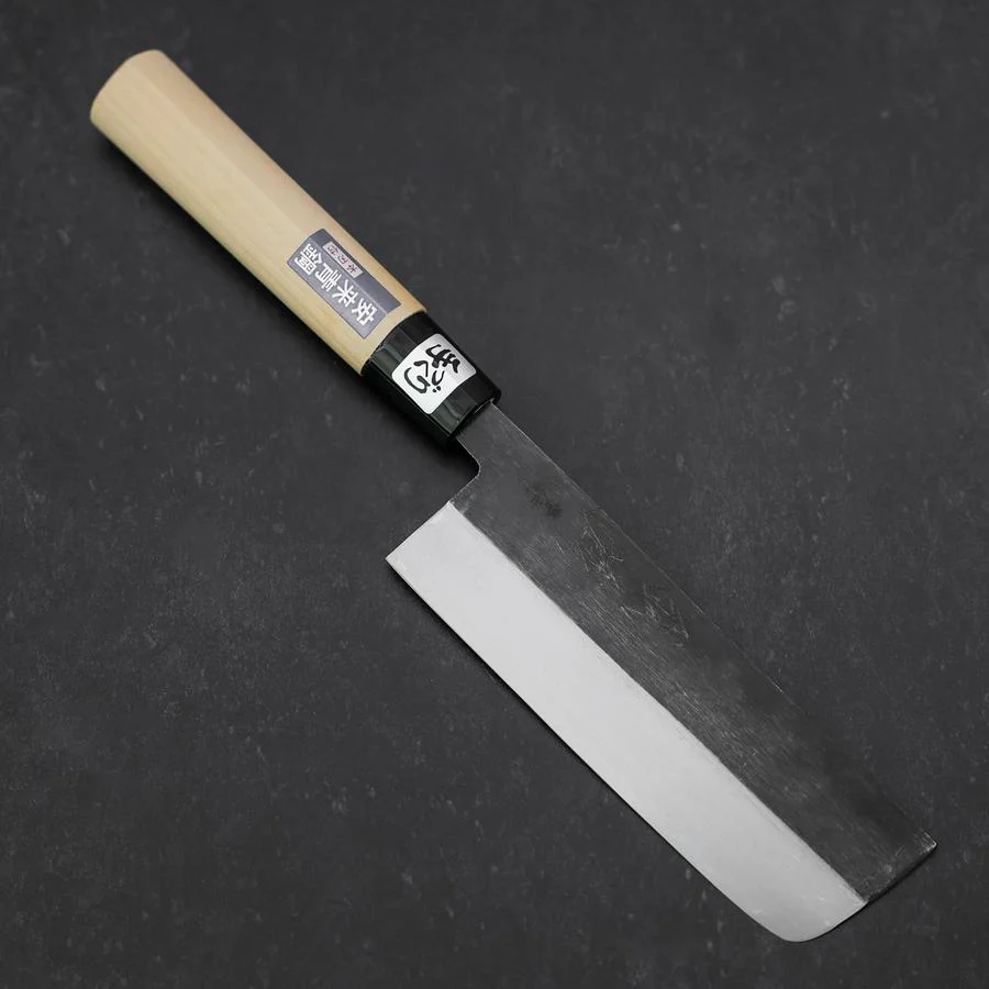 Nakiri Blue Steel #2 Kurouchi Magnolienholz Griff 165mm