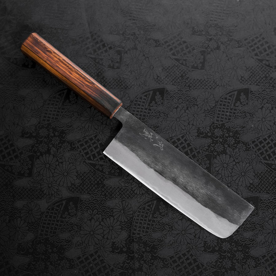 Nakiri Blue Steel #2 Kurouchi Sumi Urushi Griff 165mm