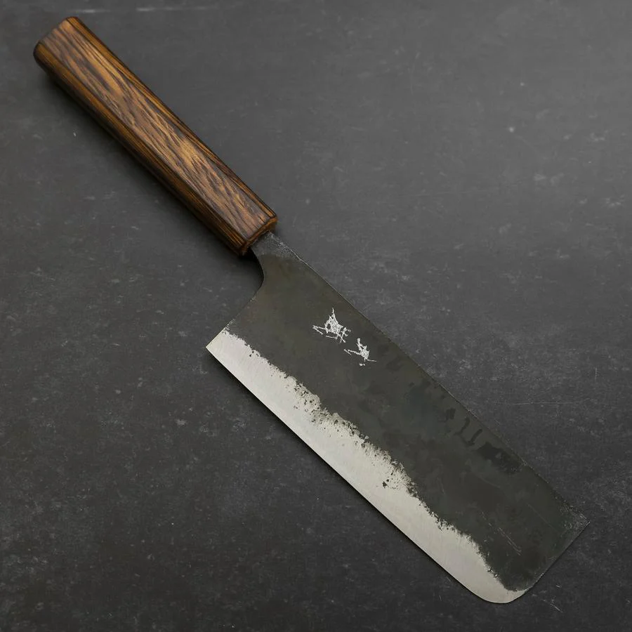 Nakiri Blue Steel #2 Kurouchi Sumi Urushi Griff 165mm