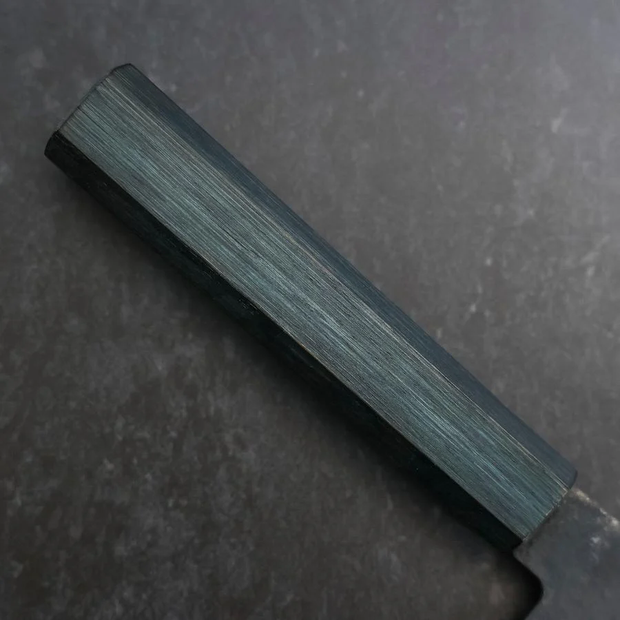 Nakiri Blue Steel #2 Kurouchi Dunkelblauer Urushi Griff 165mm - Image 6