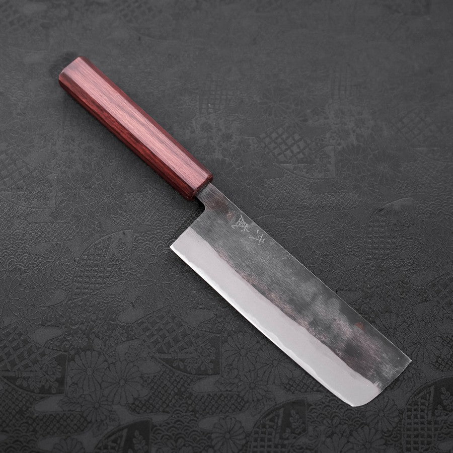 Nakiri Blue Steel #2 Kurouchi Lila Urushi Griff 165mm