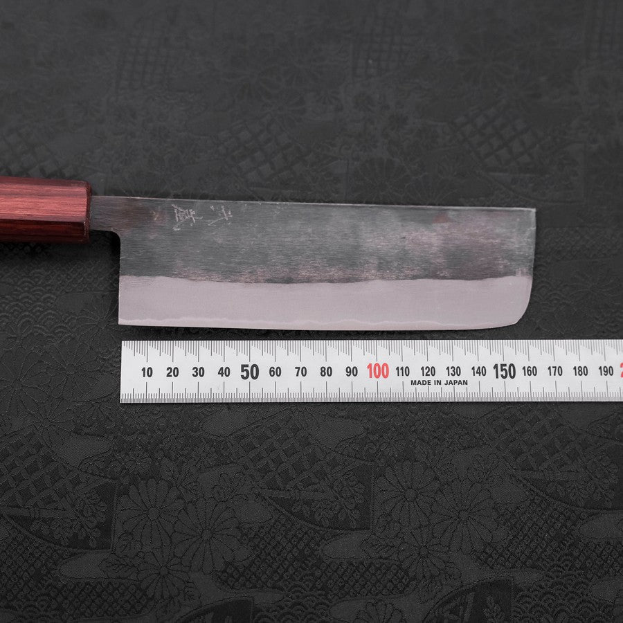 Nakiri Blue Steel #2 Kurouchi Lila Urushi Griff 165mm - Image 7