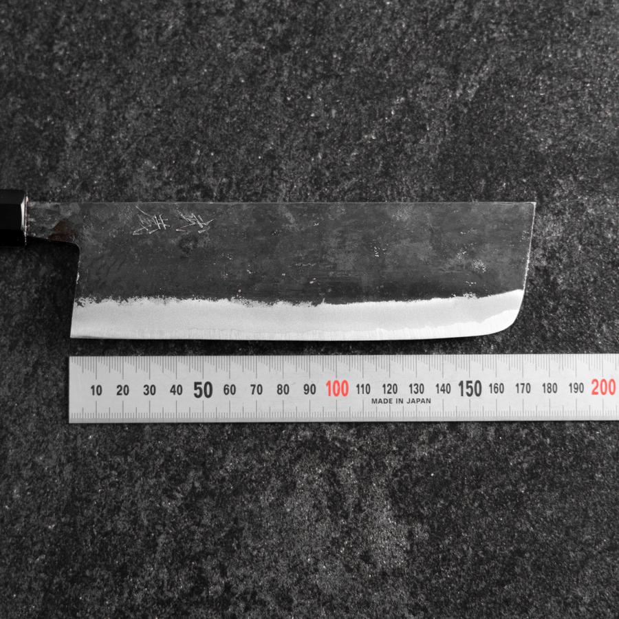 Nakiri Blue Steel #2 Kurouchi Walnussholz Griff 165mm - Image 7