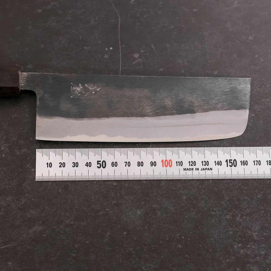 Nakiri Blue Steel #2 Kurouchi Walnussholz Griff 165mm - Image 7