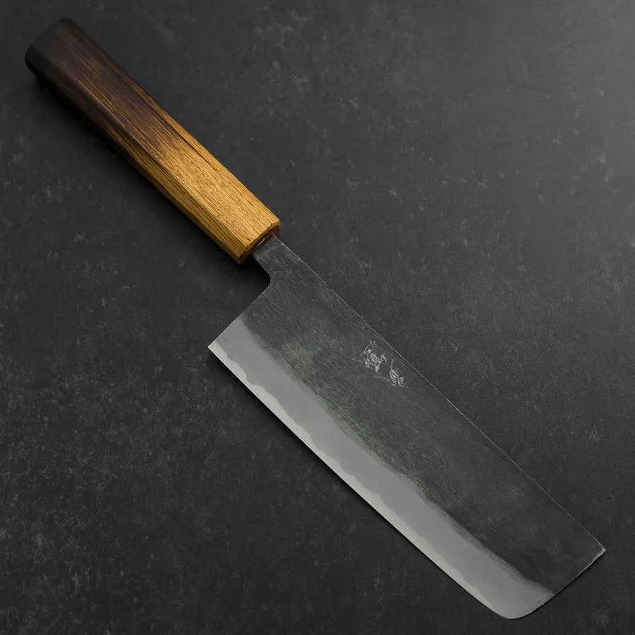 Nakiri Blue Steel #2 Kurouchi Yaki Urushi Griff 165mm