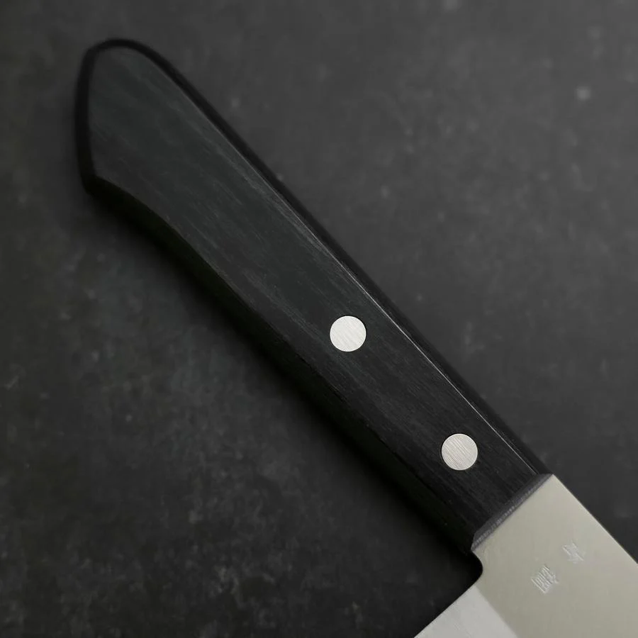 Nakiri Blue Steel #2 Poliert Edelstahlummantelung Westlicher Griff 160mm - Image 6