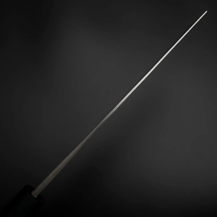 Nakiri Blue Steel #2 Edelstahlummantelung Nashiji Dunkelblauer Urushi Griff 165mm - Image 5