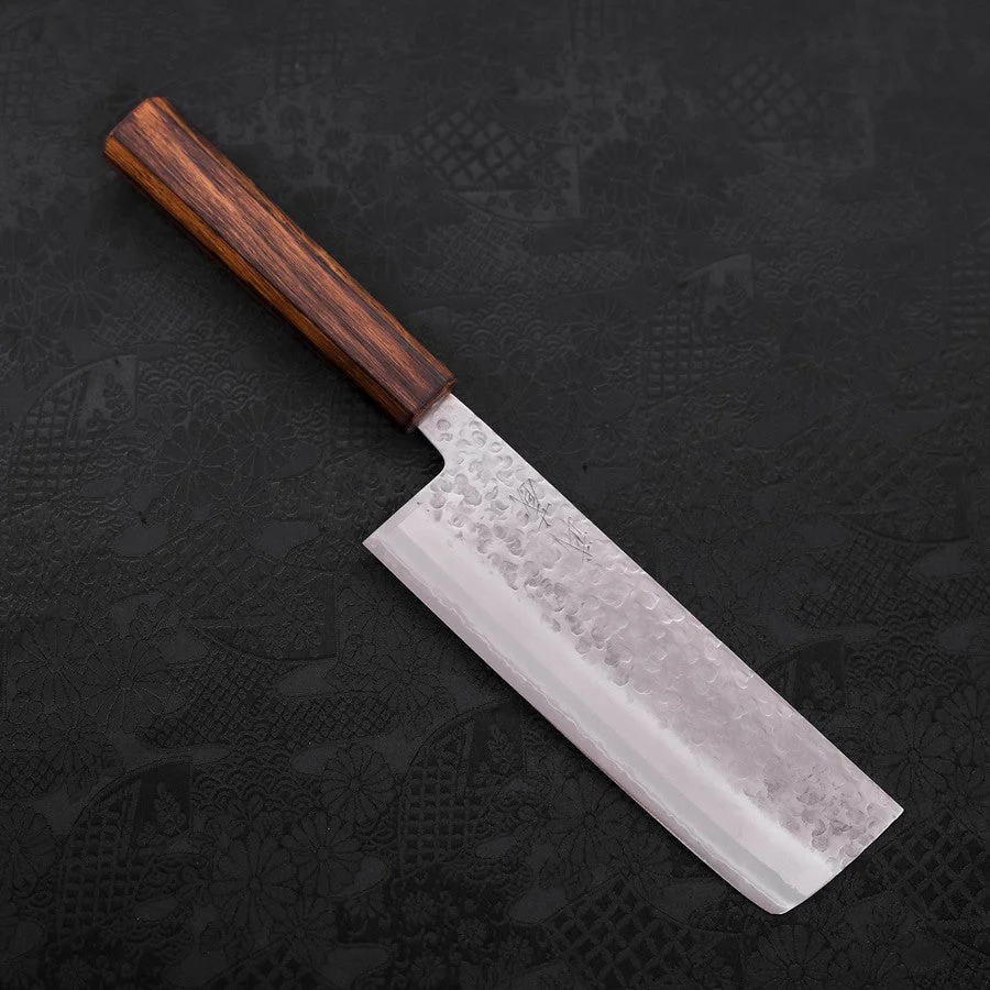 Nakiri Chromax Kagami Tsuchime Sumi Urushi Griff 165mm