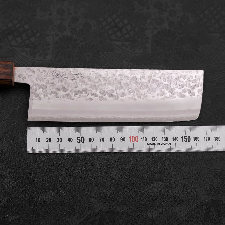 Nakiri Chromax Kagami Tsuchime Sumi Urushi Griff 165mm - Image 7