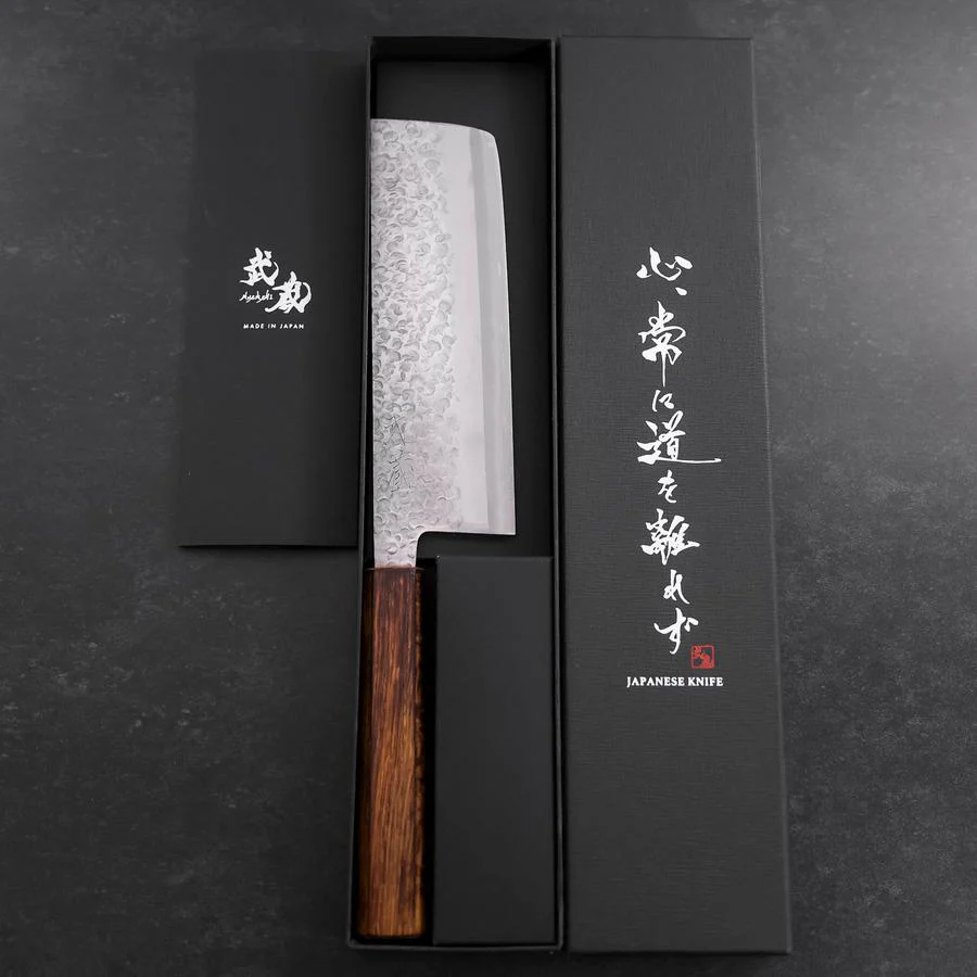 Nakiri Chromax Tsuchime Sumi Urushi Griff 165mm - Image 8