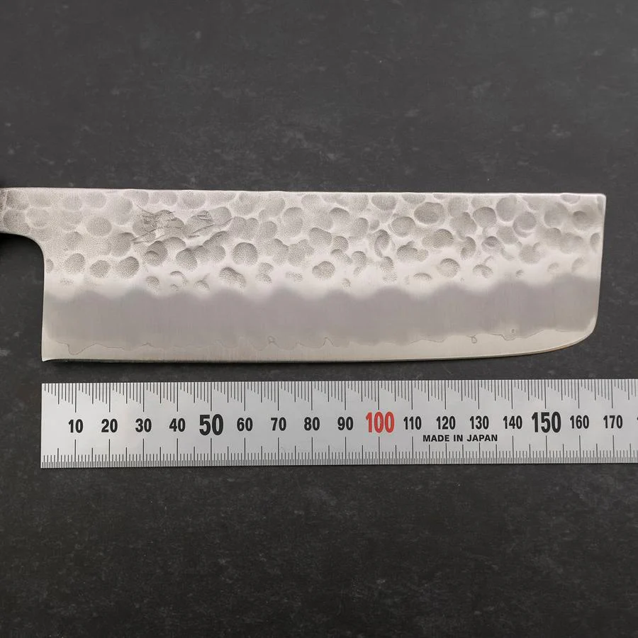 Nakiri Edelstahlummantelung White Steel #2 Tsuchime Yaki Urushi Griff 165mm - Image 7