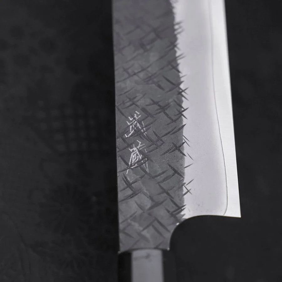 Nakiri SG-2 Kurouchi Tsuchime Büffelhorn und Ebenholz Griff 170mm - Image 3