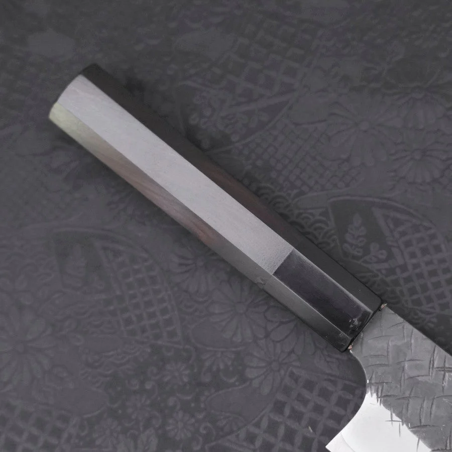 Nakiri SG-2 Kurouchi Tsuchime Büffelhorn und Ebenholz Griff 170mm - Image 6