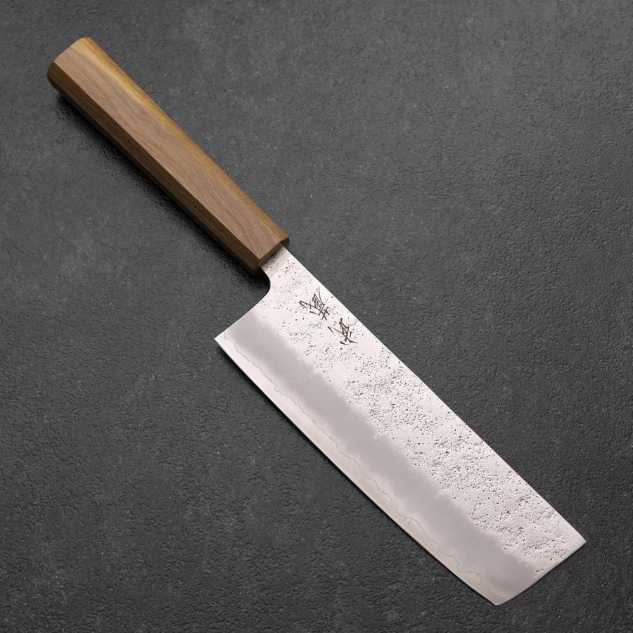 Nakiri Silver Steel #3 Nashiji Olivenholz Griff 165mm