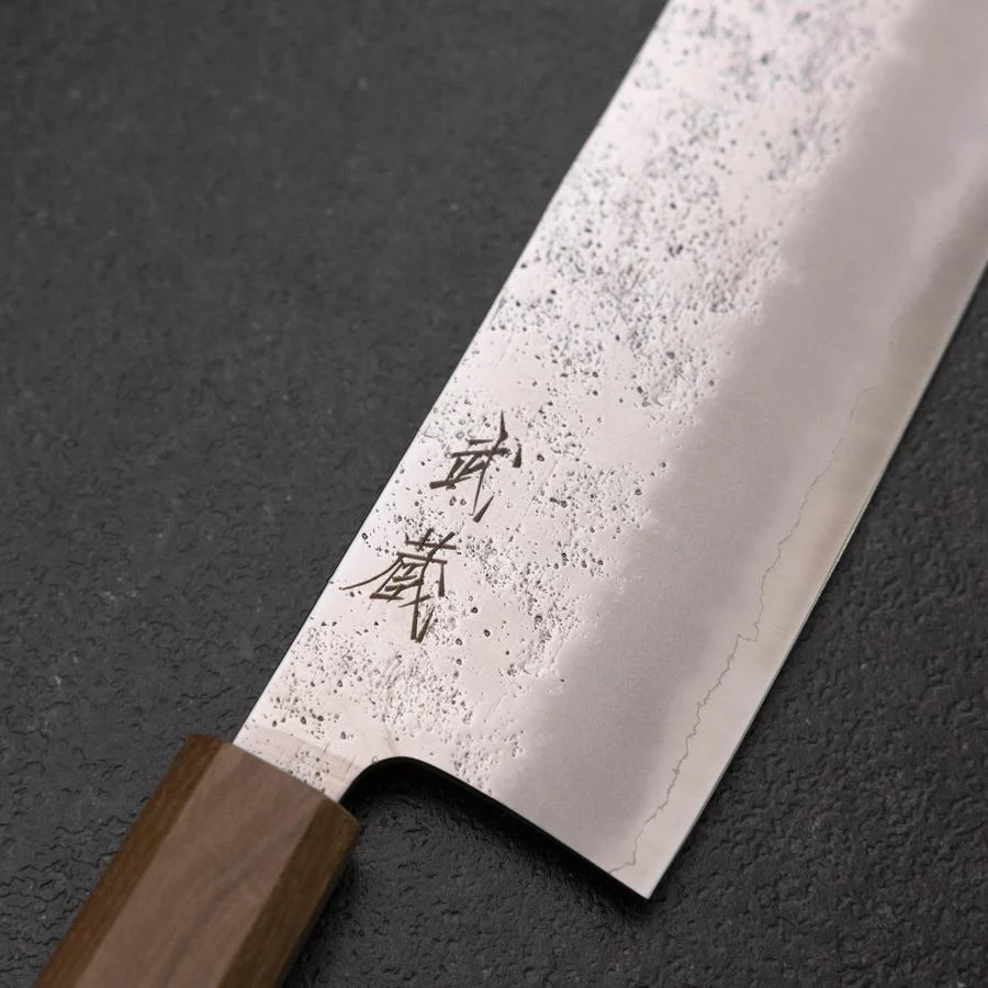 Nakiri Silver Steel #3 Nashiji Olivenholz Griff 165mm - Image 3