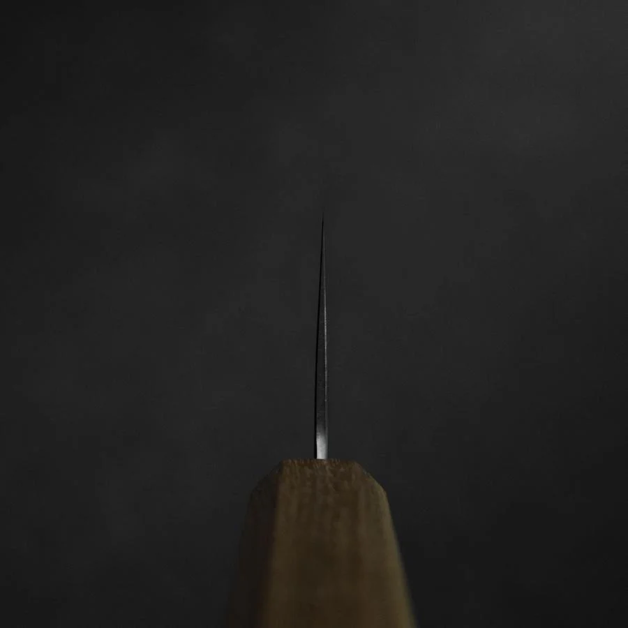 Nakiri Silver Steel #3 Nashiji Olivenholz Griff 165mm - Image 4