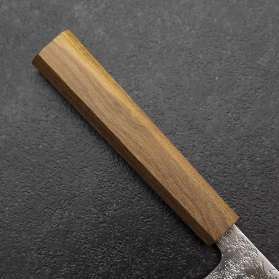 Nakiri Silver Steel #3 Nashiji Olivenholz Griff 165mm - Image 6