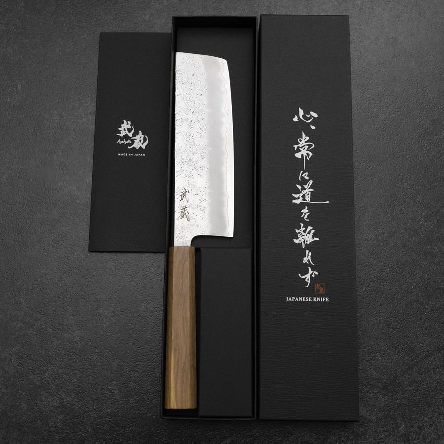 Nakiri Silver Steel #3 Nashiji Olivenholz Griff 165mm - Image 8