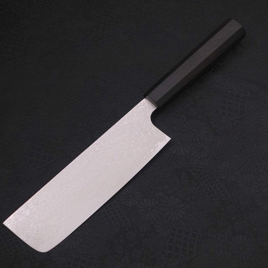 Nakiri Silver Steel #3 Damast Büffelhorn und Ebenholz Griff 165mm - Image 2