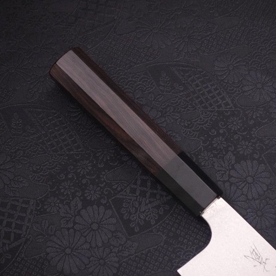 Nakiri Silver Steel #3 Damast Büffelhorn und Ebenholz Griff 165mm - Image 6