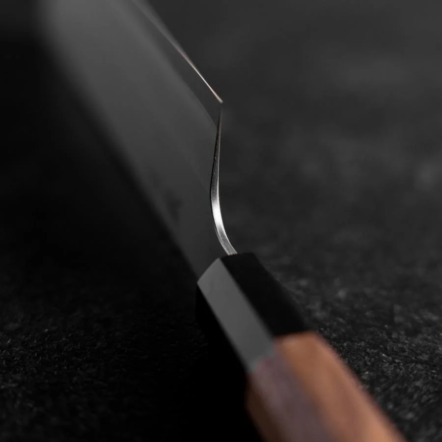 Nakiri Silver Steel #3 Kasumi Büffelhorn und Walnussholz Griff 165mm - Image 4