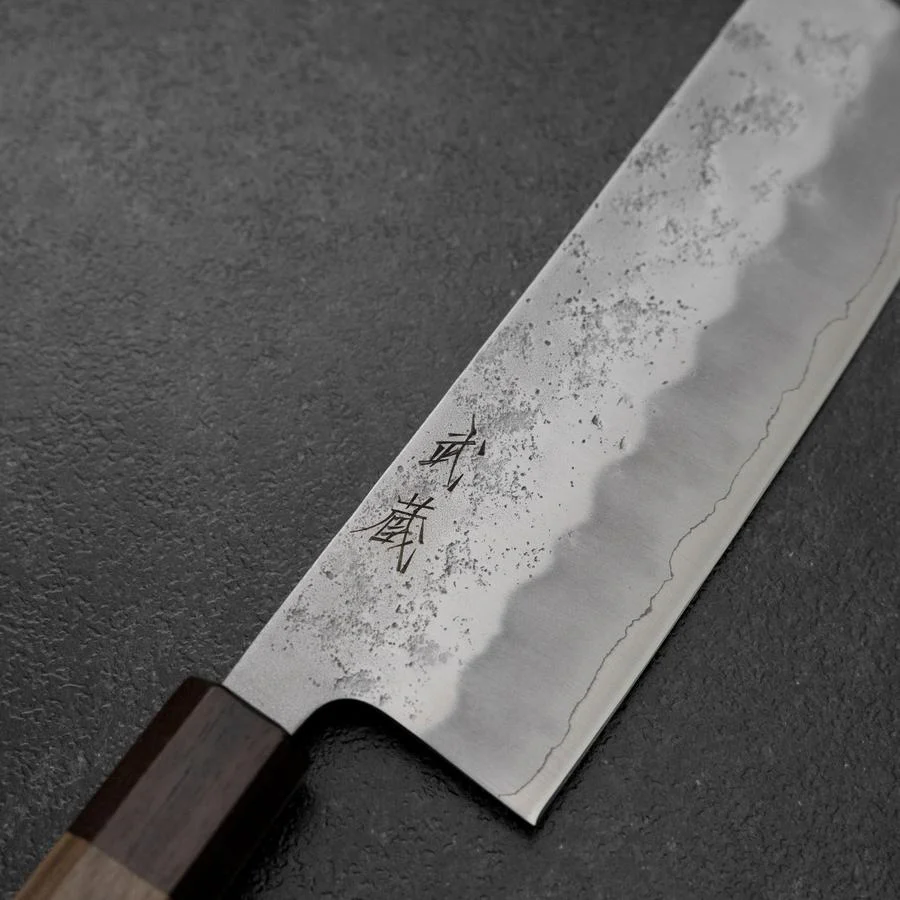 Nakiri Silver Steel #3 Nashiji Walnussholz Griff 165mm - Image 3