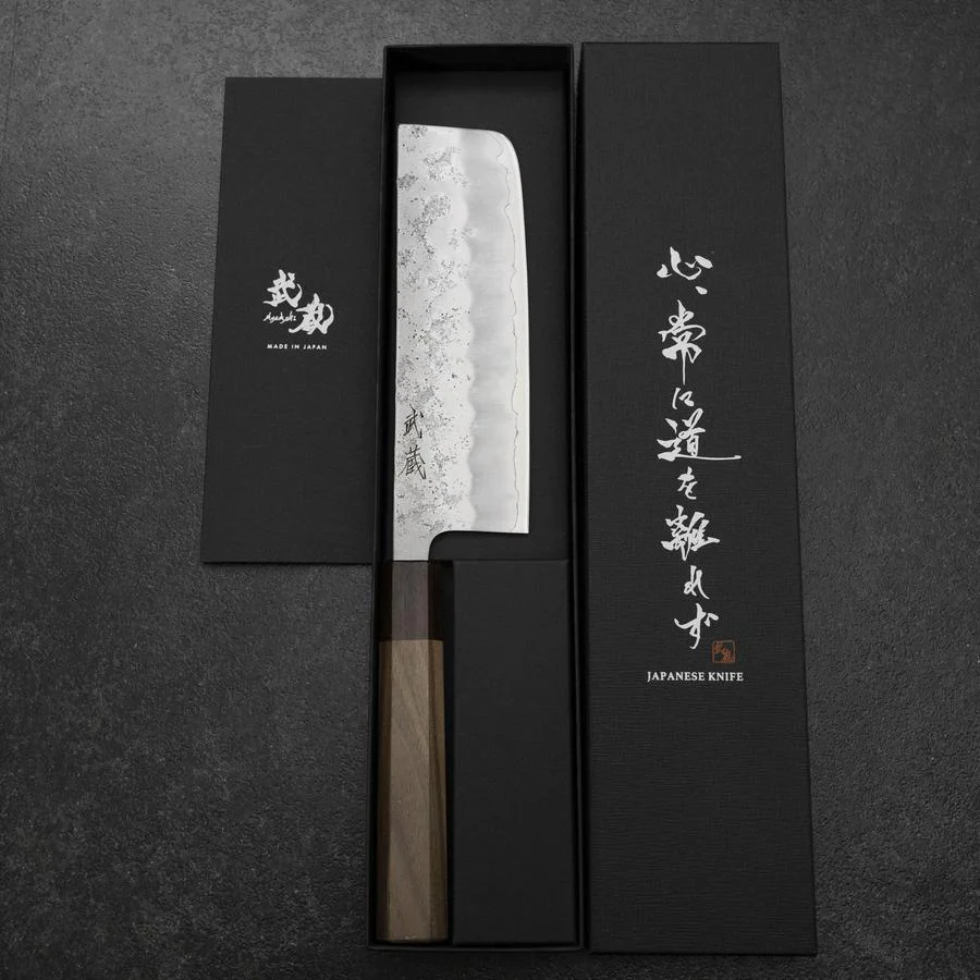 Nakiri Silver Steel #3 Nashiji Walnussholz Griff 165mm - Image 8