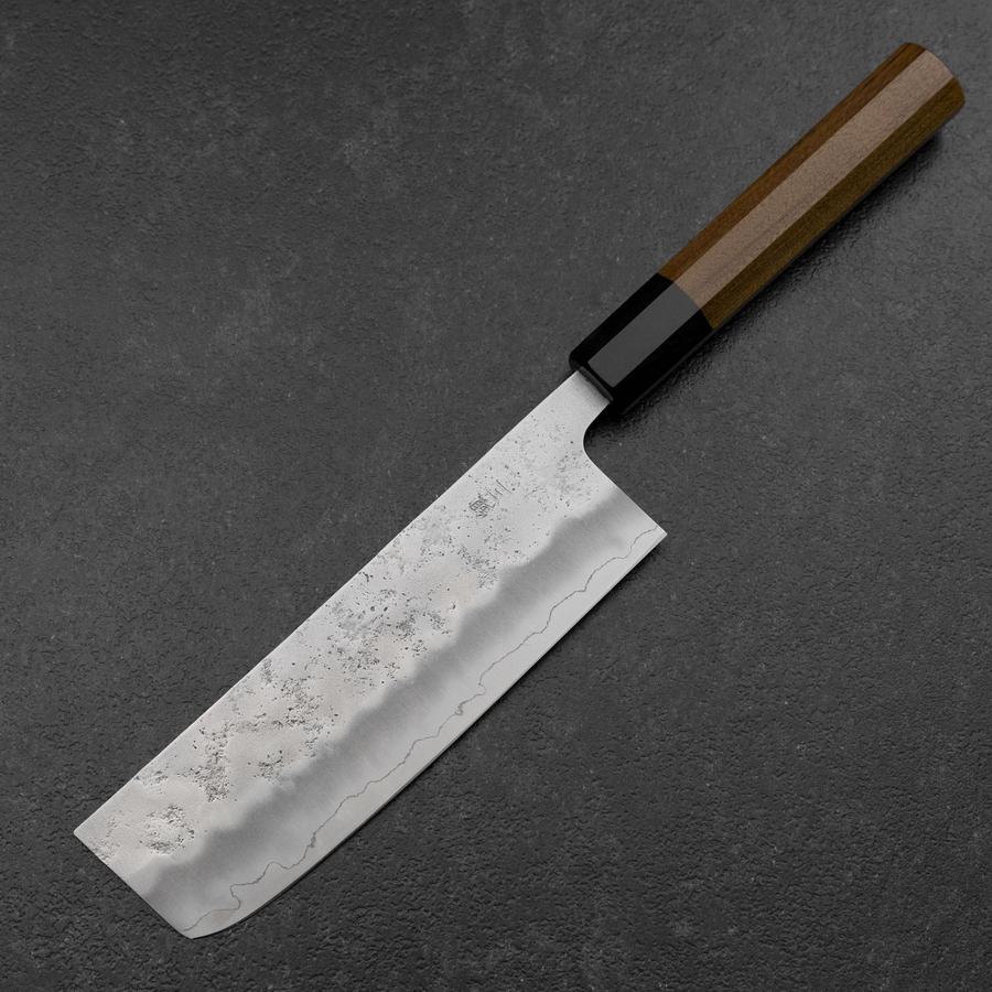 Nakiri Silver Steel #3 Nashiji Washi Büffelhorn und Bubinga Griff 165mm - Image 2