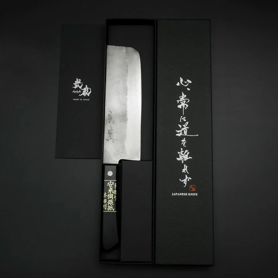 Nakiri Silver Steel #3 Nashiji Westlicher Griff 170mm - Image 8
