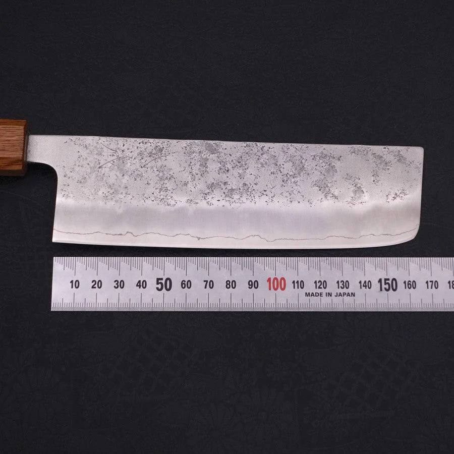 Nakiri Silver Steel #3 Nashiji Yaki Urushi Griff 165mm - Image 7