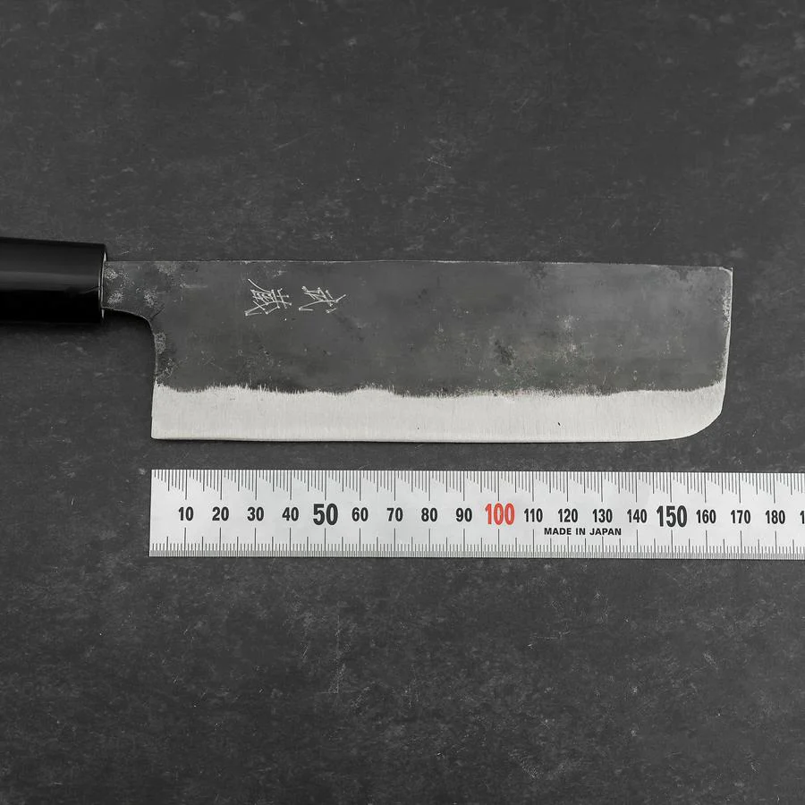 Nakiri SK Stahl Kurouchi Magnolienholz Griff 170mm - Image 7